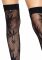 Панчохи з малюнком Leg Avenue 420 Net thigh highs Black