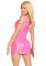 Вінілова мінісукня Leg Avenue Pink vinyl mini dress S, рожева
