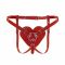 Трусики Серце для страпону Feral Feelings - Hearts Strap-on Belt Red