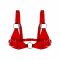 Ліф класичний Feral Feelings - Bikini Top Red Trasparent