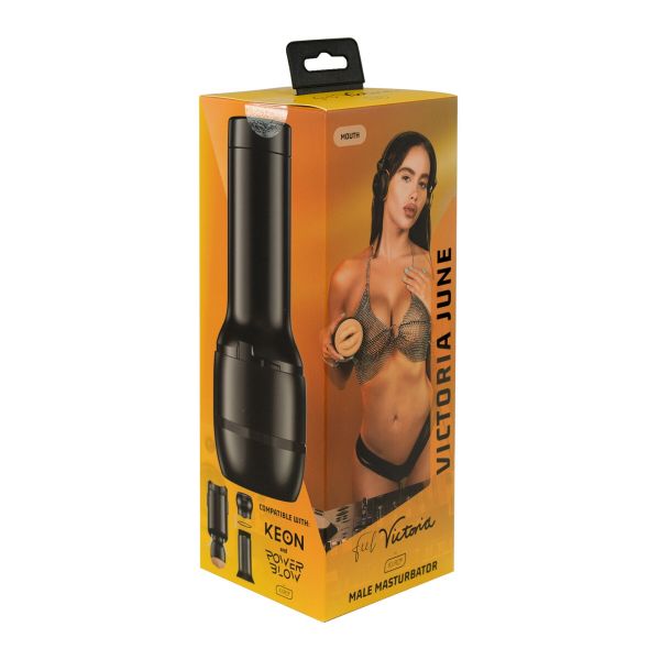 Мастурбатор Kiiroo Feel Victoria June Mouth Stroker PBC, сумісний з PowerBlow і Keon