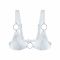 Ліф з натуральної шкіри Feral Feelings - Bikini Top White