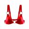 Ліф з натуральної шкіри Feral Feelings - Bikini Top Red