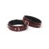 Фіксатори для стегон Liebe Seele Wine Red Thigh Cuffs L Size, натуральна шкіра