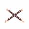 Шкіряна хрестовина Liebe Seele Wine Red Hogtie