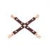 Шкіряна хрестовина Liebe Seele Wine Red Hogtie