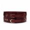 Шкіряний пояс для бондажу Liebe Seele Wine Red Waist Cuff, S Size
