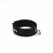 Нашийник з повідцем Liebe Seele Black Organosilicon Collar with Leash, екошкіра