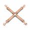 Хрестовина для фіксації Liebe Seele Rose Gold Memory Hog Tie, натуральна шкіра, рожеве золото