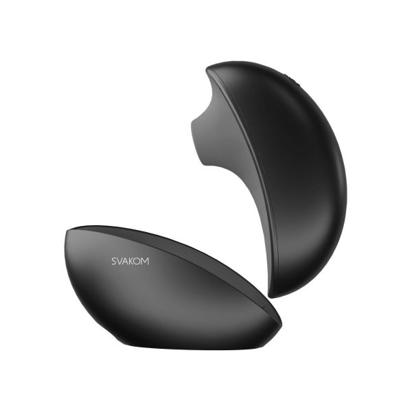 Вакуумний кліторальний смарт-стимулятор Svakom Pulse Galaxie Midnight Black, проєктор зоряного неба