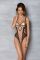 Еротичне боді Passion MARINA BODY, L/XL, beige, з відкритими чашками