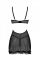 Еротичний пеньюар Passion MARINA CHEMISE, L/XL, black