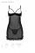 Еротичний пеньюар Passion MARINA CHEMISE, S/M, black