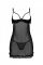 Еротичний пеньюар Passion MARINA CHEMISE, S/M, black