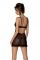 Еротичний пеньюар Passion MARINA CHEMISE, S/M, black