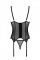 Корсет Passion MARINA CORSET, L/XL, black, з відкритими чашками