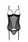 Корсет Passion MARINA CORSET, S/M, black, з відкритими чашками