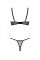 Еротичний комплект Passion MARINA SET WITH OPEN BRA, XXL/XXXL, beige, відкриті чашки