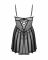 Еротичний комплект Obsessive Chemeris babydoll & thong XL/2XL, пеньюар та стрінги