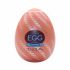 Мастурбатор-яйце Tenga Egg Spiral, щільний TPE, пробник лубриканту 5 мл