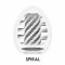 Мастурбатор-яйце Tenga Egg Spiral, щільний TPE, пробник лубриканту 5 мл