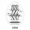 Мастурбатор-яйце Tenga Egg Gear, щільний TPE, пробник лубриканту 5 мл