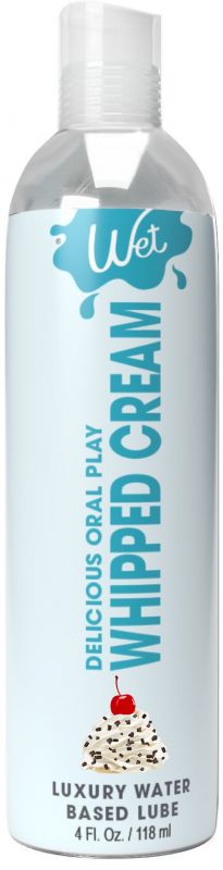 Лубрикант на водній основі Wet Oral Play Whipped Cream (118 мл), їстівний, без цукру