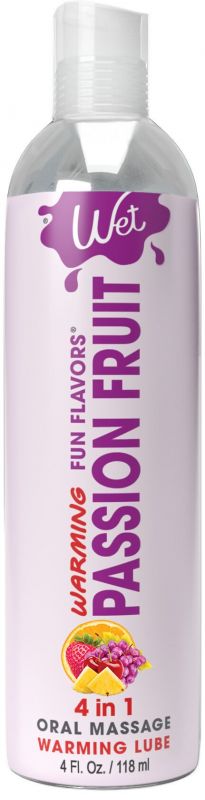Розпродаж!!! Зігрівальний лубрикант Wet Warming Passion Fruit 4 in 1 (118 мл) (термін 30.09.2026)