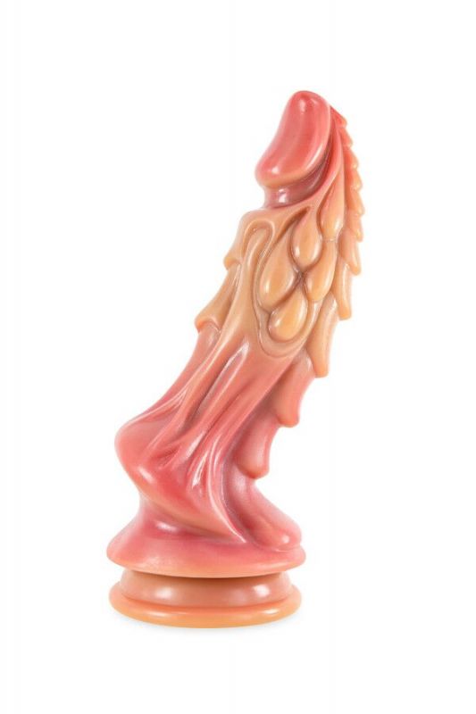 Фентезійний фалоімітатор Kong Silicone The Dragon, довжина 21,5 см, діаметр 6,2 см, для фістингу