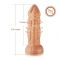 Фалоімітатор для секс-машин Hismith Slightly Curved Silicone Dildo Monster Series, кріплення KlicLok