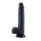Фалоімітатор для секс-машин Hismith 8.3″ Silicone Dildo Black, система KlicLok, гнучкий стрижень