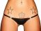 Трусики з мокрим ефектом Noir Handmade P005 Panties S, відкриваються збоку