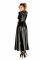 Сукня-плащ з мокрим ефектом Noir Handmade F128C Powerwetlook gown coat, M