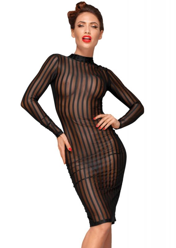 Сукня з мокрим ефектом Noir Handmade F182 Classic dress made of elastic tulle, S