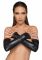 Мітенки Noir Handmade F213 Elastic eco leather fingerless gloves, M, екошкіра
