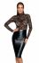 Сукня з мереживним топом Noir Handmade F228 Midi dress with soft lace top, S, мокрий ефект