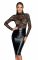 Сукня з мереживним топом Noir Handmade F228 Midi dress with soft lace top, L, мокрий ефект