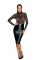 Сукня з мереживним топом Noir Handmade F228 Midi dress with soft lace top, XL, мокрий ефект
