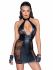 Сукня Noir Handmade F238 Short tulle dress with powerwetlook inserts, S