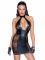 Сукня Noir Handmade F238 Short tulle dress with powerwetlook inserts, XXL