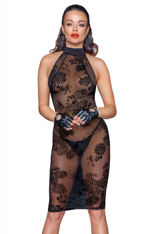 Сукня Noir Handmade F240 Midi tulle dress with velvet straps, XL