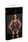 Боді Noir Handmade F242 Tulle body with patterned flock embroidery, S