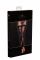Панчохи без миска Noir Handmade F243 Tulle stockings with patterned flock embroidery, S
