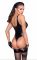 Боді з мокрим ефектом Noir Handmade F244 Powerwetlook body with high cut bottom hem, M