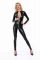 Комбінезон з мокрим ефектом Noir Handmade F293 Powerwetlook catsuit with front zipper, M