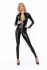 Комбінезон з мокрим ефектом Noir Handmade F293 Powerwetlook catsuit with front zipper, M