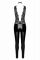 Комбінезон Noir Handmade F298 Libido, XXL, під латекс, мереживний верх, чокер, знімне намисто, доступ