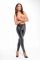 Легінси Noir Handmade F304 Taboo, XXL, black, під латекс, відкриті сідниці та промежина