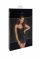 Сукня Noir Handmade F307 Mirage, S, black, міні, під латекс, відкрита спина, декор зі стразів