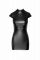 Сукня Noir Handmade F309 Fantasy, M, black, міні, під латекс, короткий рукав, шнурівка ззаду